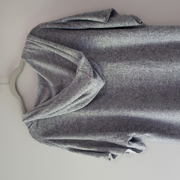 Free People Intimately Oversized Top Women Large Heather Gray Super Soft Comfy - Picture 7 of 11